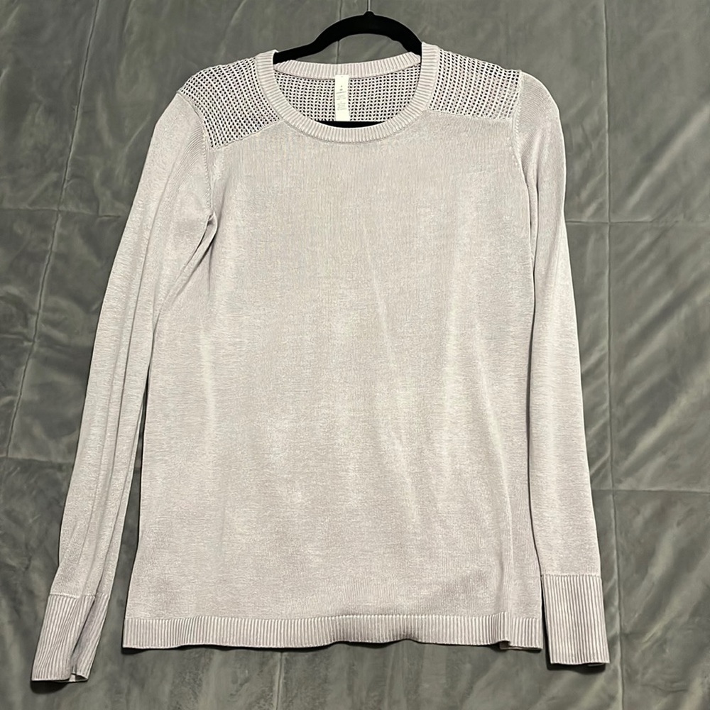 Lavender lululemon open back sweater